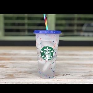 Starbucks color changing confetti cup NWT 2020